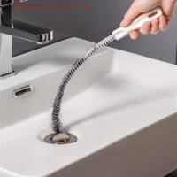 Cepillo De Limpieza Para Baño Y Cocina Flexible Espiral Eliminador De Obstrucciones De Tuberías Cepillo De Drenaje Para Lavabo Y Inodoro Material Plástico - details 6