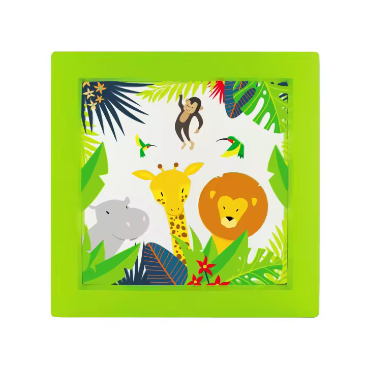 Metronic Cuadro Luminoso dormitorio infantil Animales Jungle 475600 - 1