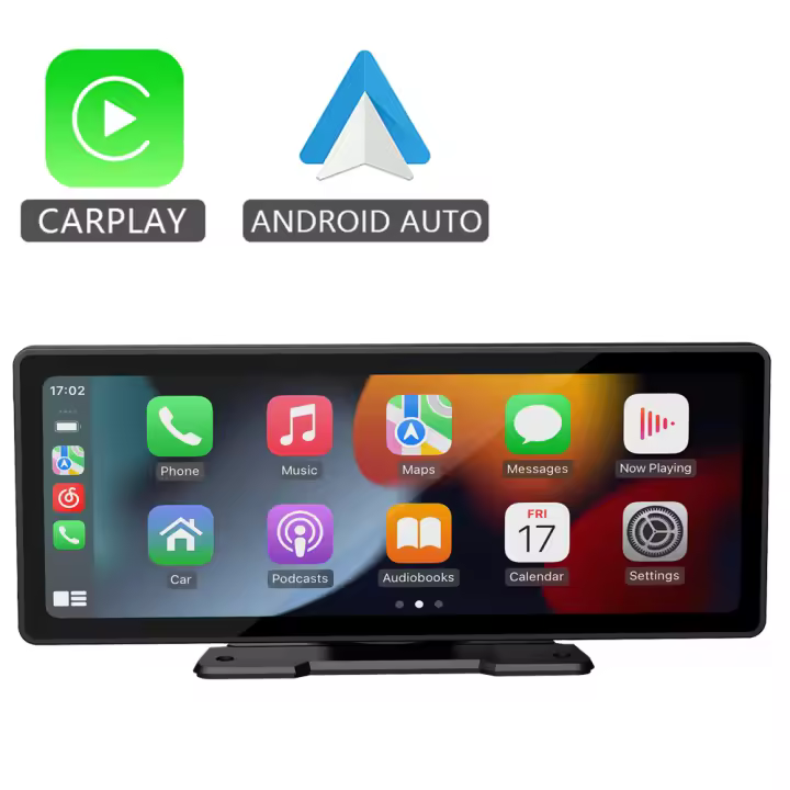 Reproductor Multimedia De Coche HIPPBQCC CarPlay Android Auto 10.26 Pantalla Táctil IPS Entrada AUX Bluetooth MirrorLink Universal - 1