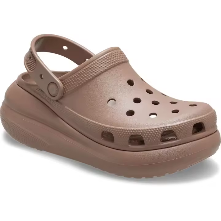 Crocs Zuecos Classic Crush Marrón - 1