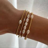 Pulsera De Perlas Naturales KKBEAD Para Mujer Con Plata Dorada Y Miyuki Pulseras Bohemia Joyería De Fiesta Aniversario Regalo - details 0