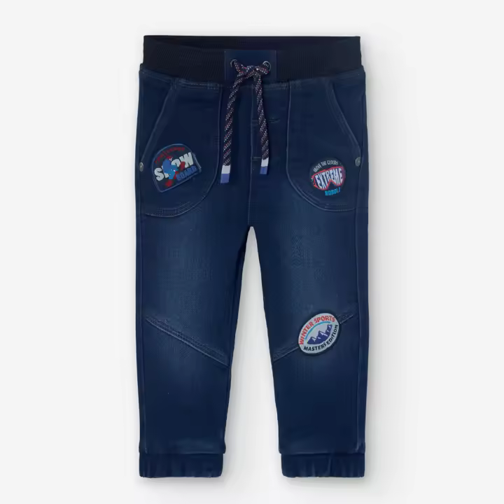 Pantalón denim punto de bebé -BCI - 1