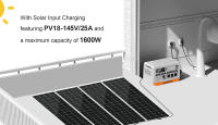 Sistema Solar para Balcón LANPWR 2400 Pro, estación de energía de 2200W 2040Wh 40A/51.2V con inversor conectado a la red, 3 salidas AC, aplicación inteligente, instalación simple, adecuado para el suministro de energía electrónica en el hogar - details 3
