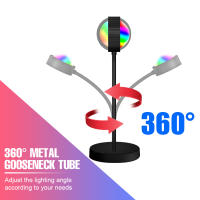 Lámpara De Noche LED RGB Lámpara De Anillo USB Luz Arcoíris Para Decoración De Escritorio Iluminación De Ambiente Para Hogar - details 5