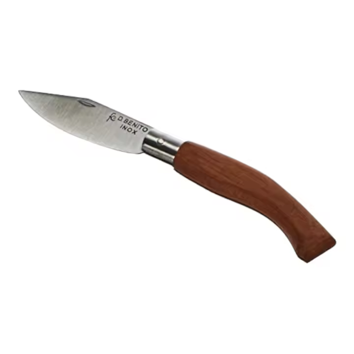 Flores Cortes Navaja Punta 140mm Mango Madera Inox - 1