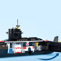 Bloques De Construcción Técnica De Submarino Nuclear Tipo-094 Colección Militar De La Guerra Mundial Juguete DIY Para Niños Regalo De Cumpleaños - details 3