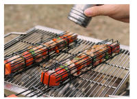 Cage De Barbecue De Madera Al Aire Libre Para Carne Y Verduras Con Mango De Barra Para Camping Herramientas De Picnic - details 9