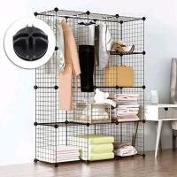40 piezas de conectores de plástico Cubo de almacenamiento Conectores de cubo de rejilla negra Montaje de gabinete de almacenamiento portátil de plástico para cubos de almacenamiento Estantería Gabinete modular - details 1