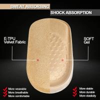 Almohadillas De Silicona Gel Para Aumentar La Altura Invisibles Insertos De Tacón Para Hombres Y Mujeres Protección Del Pie Suave Transpirable Antideslizante Absorbedor De Impacto Y Desodorizante - details 7