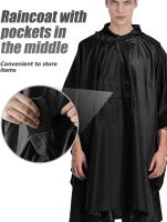 Poncho de lluvia poncho reutilizable impermeable para adultos impermeable Ligero impermeable para Aire Libre camping - details 3