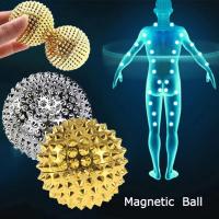 Set De 9 Piezas De Anillos Y Pulseras De Acupresión Para Masaje De Mano Y Muñeca Alivio Del Dolor Sensorial Espinoso Tamaño Medio Pequeño Grande - details 0
