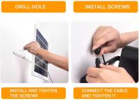 Lámpara Solar LED Super Brillante 100W 200W 300W 400W IP67 Impermeable Exterior Farol De Inundación Para Jardín Luz De Calle Moderna - details 14