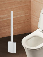 Juego De Cepillo De Inodoro Mini De Silicona Ecológico Montado En La Pared Y Stando Doble Propósito Fácil De Limpia Esquinas Del Inodoro - details 4