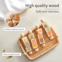 Juguete Educativo De Madera Para Bebés 1pc Campana De Mano Montessori Desarrolla La Habilidad Manual Juguete Clásico Educativo Para Niños Con Puzzle De Animal - details 11