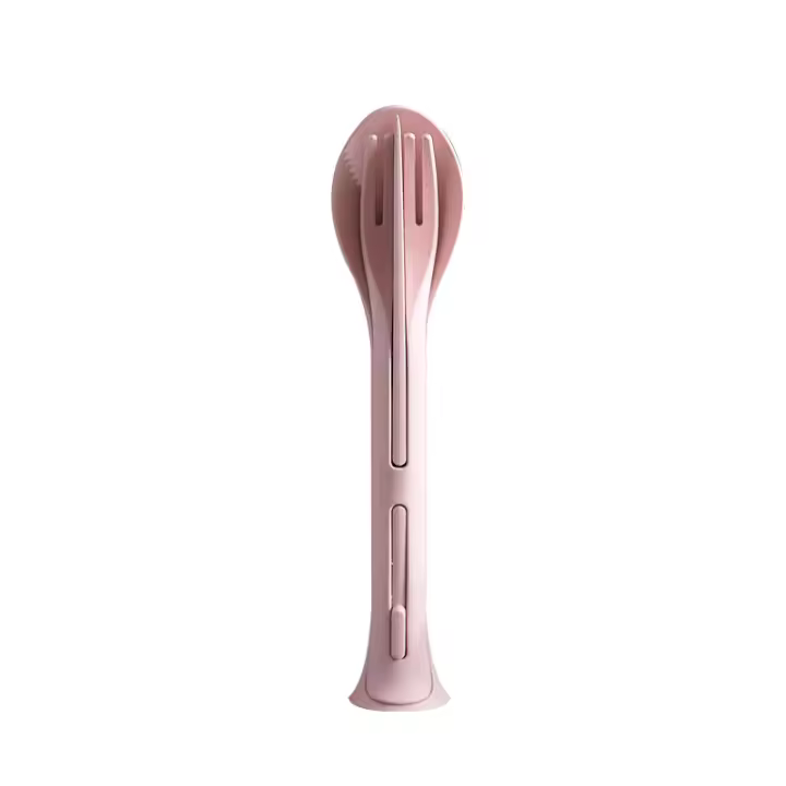 Juego De Comedor Portátil De 3 Piezas En Alfalfa Desmontable Cuchillos Y Tenedores Para Viajes Picnics Y Campingware De Plástico No Desechable - 1