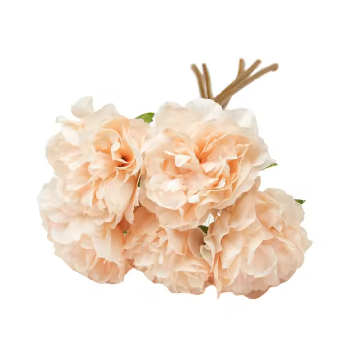 Kit Bodas Mediterráneos Flores Artificiales Peonía Doble Capa | Impermeable | Flores Falsas Ins with AR | Certificación CE/FSC | Incluye Base Cerámica Toledana | Envío 24H Free - 1