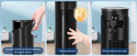 AIGOSTAR Ventilador de Torre con Mando a Distancia y Temporizador de 12 Horas, Pantalla LED, 3 Velocidades y 4 Modos. - details 5