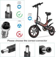 Cargador 54.6V 4A Bicicleta para Patinete 13S 48V Litio Cargador de Batería Scooter Electrico DC 5,5 mm, 2,1 m/ 5,5 mm, 2,5 m Conector - details 0