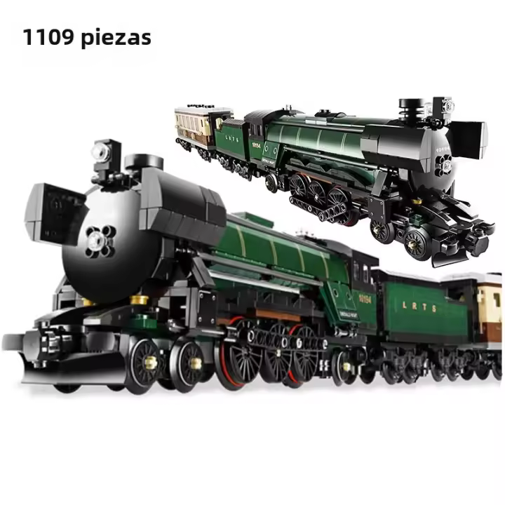 Nuevos Juegos De Bloques De Tren Retro Emerald Night Steam High-Tecnología Regalo Para Niños Modelo Clásico Juguetes Compatible Con Lego - 1