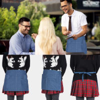 Apariencia Corta Para Servidor Con Varios Bolsillos Y Hebilla Estriada Unisex Medio Apariencia Para Waiter - details 27