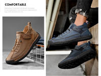 Zapatos Casuales Para Hombre De Cuero Hacer a Mano Transpirables Mocasines De Moda Talla Grande 38-48 Zapatos De Barco Lujo - details 2