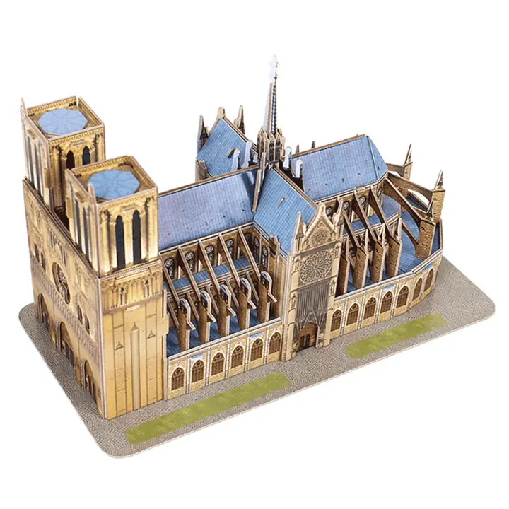 DAM. Puzle 3D Notre Dame París 27,2x14,2x18 cm. 27x14x18cm. - 1