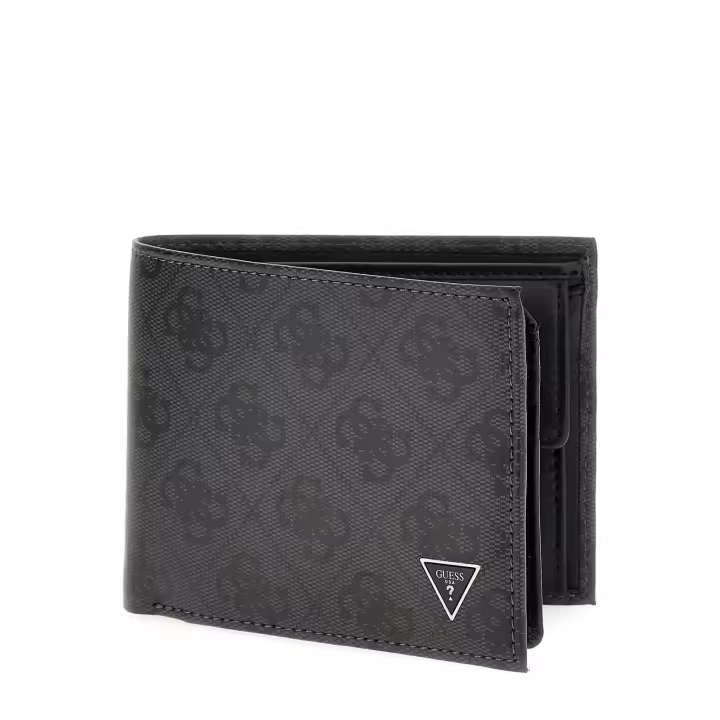 Cartera Guess Piel Gris Logotipo 4G - 1