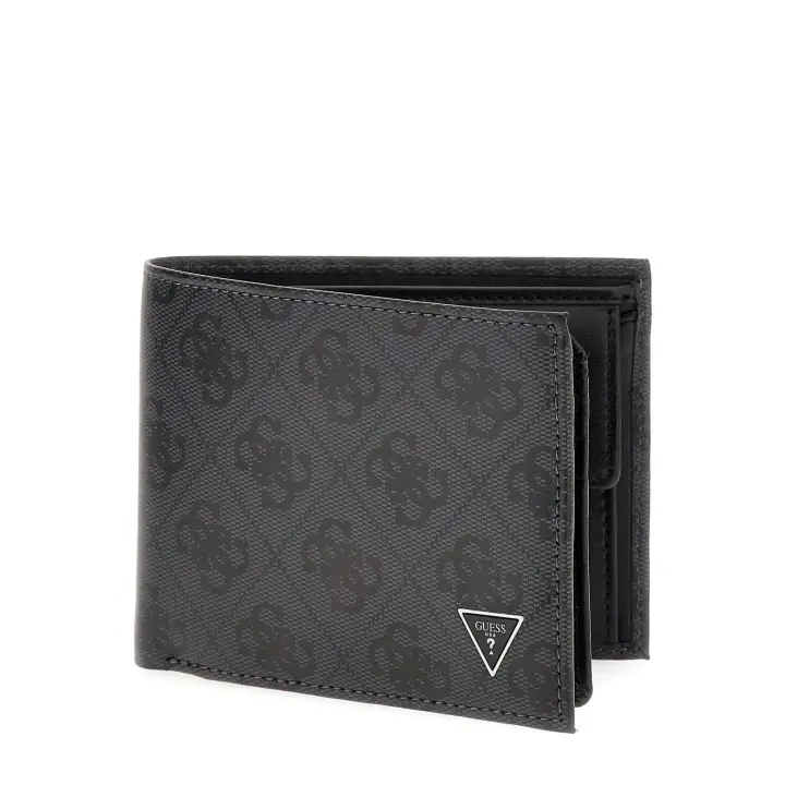 Cartera Guess Piel Gris Logotipo 4G - 1