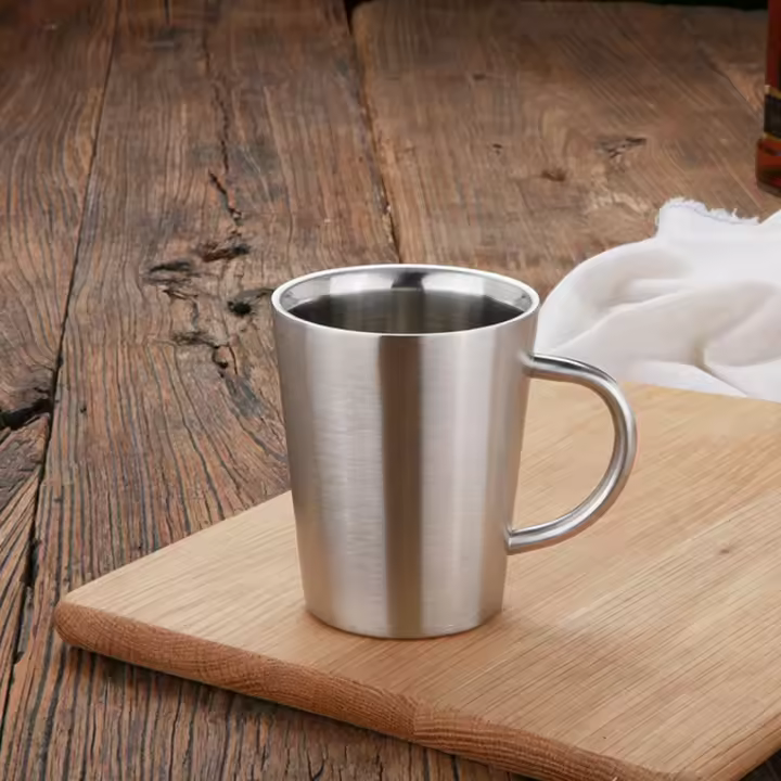 Taza De Café De Acero Inoxidable 304 Doble Capa 300ml Taza De Agua Aislante Creativa Taza De Cerveza Vaso Resistente Al Calor - 1