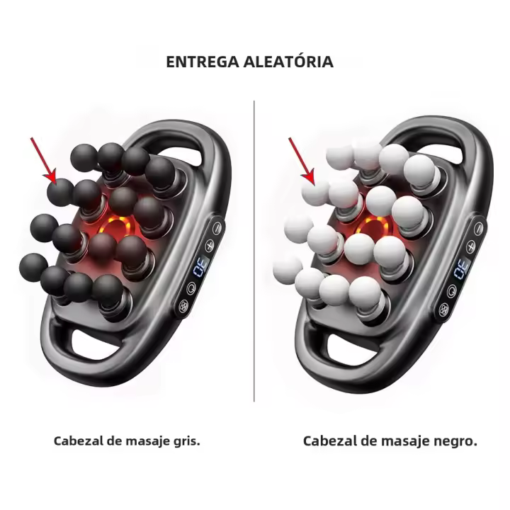 Masajeador De Cuerpo Con Vibration De Alta Frecuencia 16-Head Masajeador De Espalda Cintura Cuello Y Pecho Para Relajación Y Masaje - 1