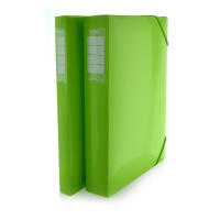 Caja rígida de Archivo de 5 cm con Cierre de Gomas Elásticas Redondas extra Anchas a Juego con Cubiertas Rígidas y Solapas muy Resistentes en 12 Colores Colorline. 100% Reciclable by Office Box. - details 6