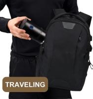 Cafetera,Molinillo de café eléctrico portátil para preparar 4 tazas de café expreso, muele café en polvo grueso, medio fino y extrafino, recargable por USB (negro) - details 0