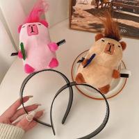 Diadema De Peluche Ratatouille Ratón Cabeza De Capybara Divertida Para Mujer Accesorio De Peluquería Decoración De Halloween - details 0