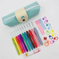 Juego De Agujas De Crochet Ergonómicas Con Mango Colorido 11 Tamaños Para Regalos Para Mamá Y Abuela Herramientas De Tejido De Yarn - details 1