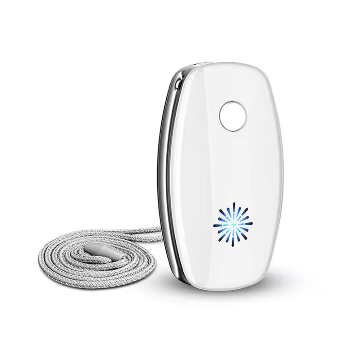 Nueva Collar Tipo Purificador De Aire Mini Portátil Limpiador De Aire Elimina Niebla Y Formaldehído Recargable Por USB Generador De Iones Negativos - 1