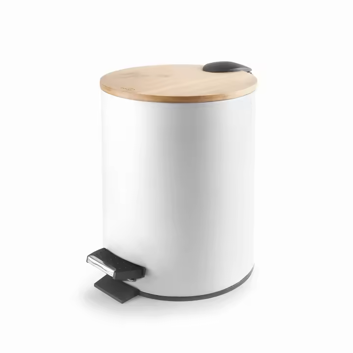 PAPELERA DE RECICLAJE 5L WHITE - 1