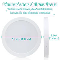Lámpara De Techo LED Regulable Para Cocina Baño Sala De Estar Dormitorio Iluminación Contemporánea 220V Panel Luminaire Self-Contained - details 34