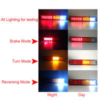 Luz De Caucho 12V Para Coche Par De Luces Traseras LED Indicador De Freno Y Señal De Giro Para Camión Y Remolque Material ABS - details 4