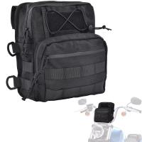 Bolsa T-Bar Molle Universal Para Harley Softail Low Rider ST Bobber Cafe Racer Estilo Club Resistente Al Agua Y Al Desgaste Con Cremallera Y 4 Correas De Velcro - details 0