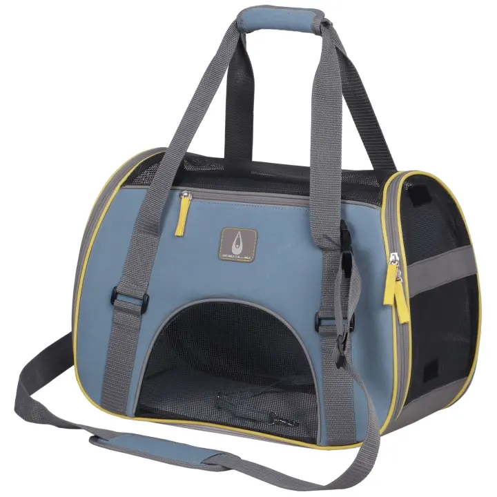 Bolso trasportín ALOR celeste ZU&LU para Mascotas - ZU&LU  celeste Perros Pequeños y Gatos - 1