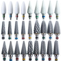 Cutter De Cerámica Para Manicura Brocas De Uñas Eléctricas Accesorios De Fregado Rosa Azul Herramientas De Corte Para Uñas - details 0