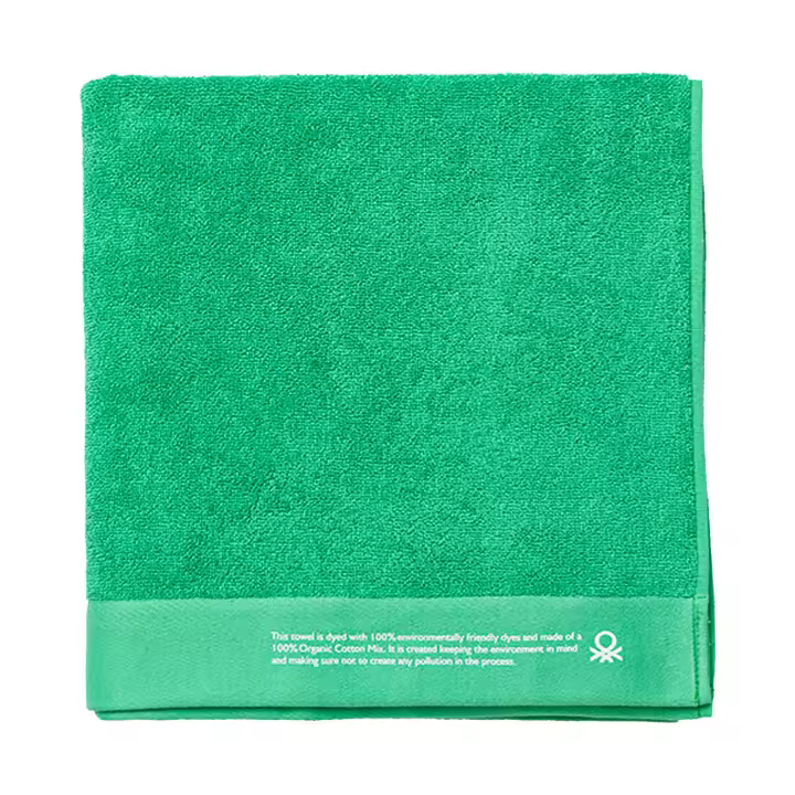 Toalla 70x140 algodón orgánico 450gsm verde benetton - 1