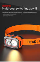 Linterna Frontal Recargable Con Sensor De Movimiento LED Brillante Para Exteriores Lámpara De Emergencia Para Camping Y Pesca - details 5