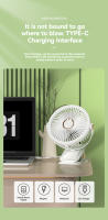 Ventilador De Mano Con Luz De Noche Para Dormitorio Estudiante Y Escritorio De Oficina Clip-on USB Recargable Pequeño Ventilador De Techo - details 14