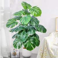Planta Artificial De Monstera Grande 40-110cm Hojas Verdes De Tortuga Para Decoración De Jardín Y Habitaciones Material Sintético - details 1