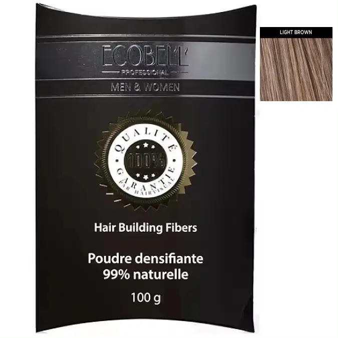 Ecobell Fibras Capilares Sobre Recarga 100gr Color: Light Brown - Castaño Claro - 1
