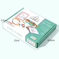Juego Educativo Montessori De Madera Con Palos Y Anillos Desafío Inteligente Para Niños Juguete De Construcción DIY Regalo Para Edad 4-12 Años - details 12