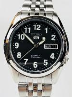 Reloj automático hombre Seiko 5 SNK381K1 correa acero dial negro SNK381 - details 1