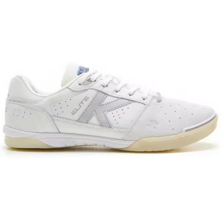 Zapatillas de Fútbol Sala Kelme Elite Blanco/Plata - Para Jugar a Nivel Profesional y Lucir Estilo - 1