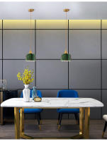 Lámpara Colgante De Vidrio Y Cobre Para Comedor Sala De Estar Dormitorio LED No Dimmable Color Verde Instalación Por Cordón - details 20